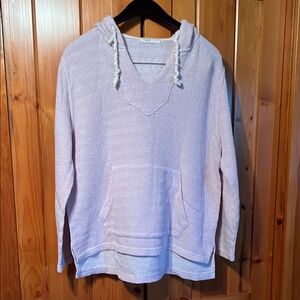 Women's Light Pink Hooded Sweater